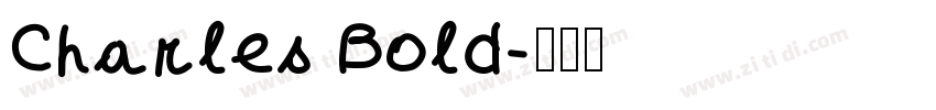 Charles Bold字体转换